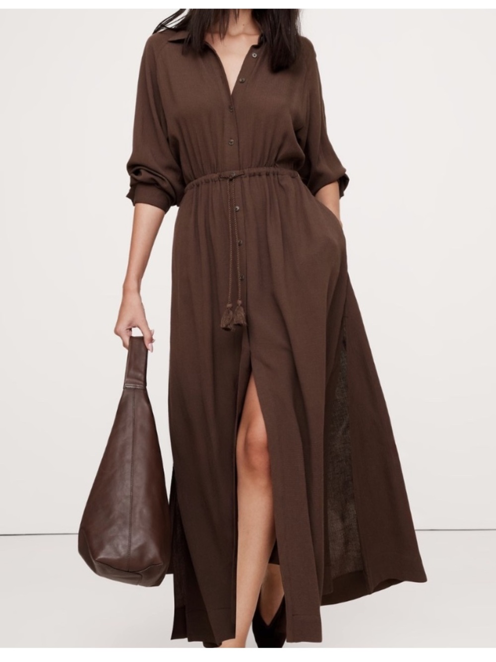 Banana Republic Gauze Shirt Dress